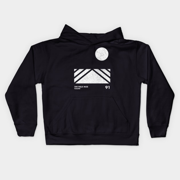 The Field Mice Coastal / Minimal Graphic Design Tribute Kids Hoodie by saudade